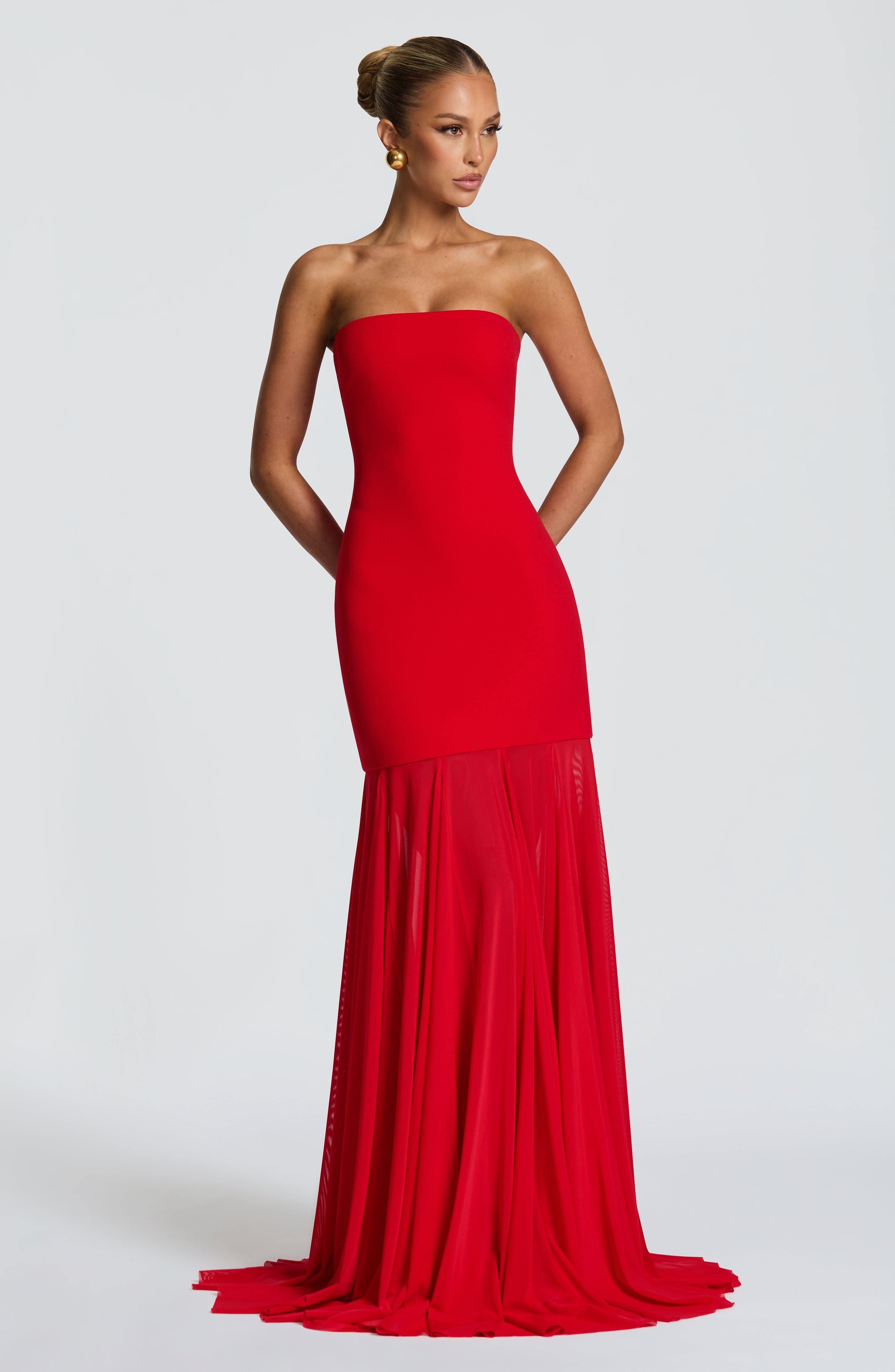 Merritt Maxikleid - Rot