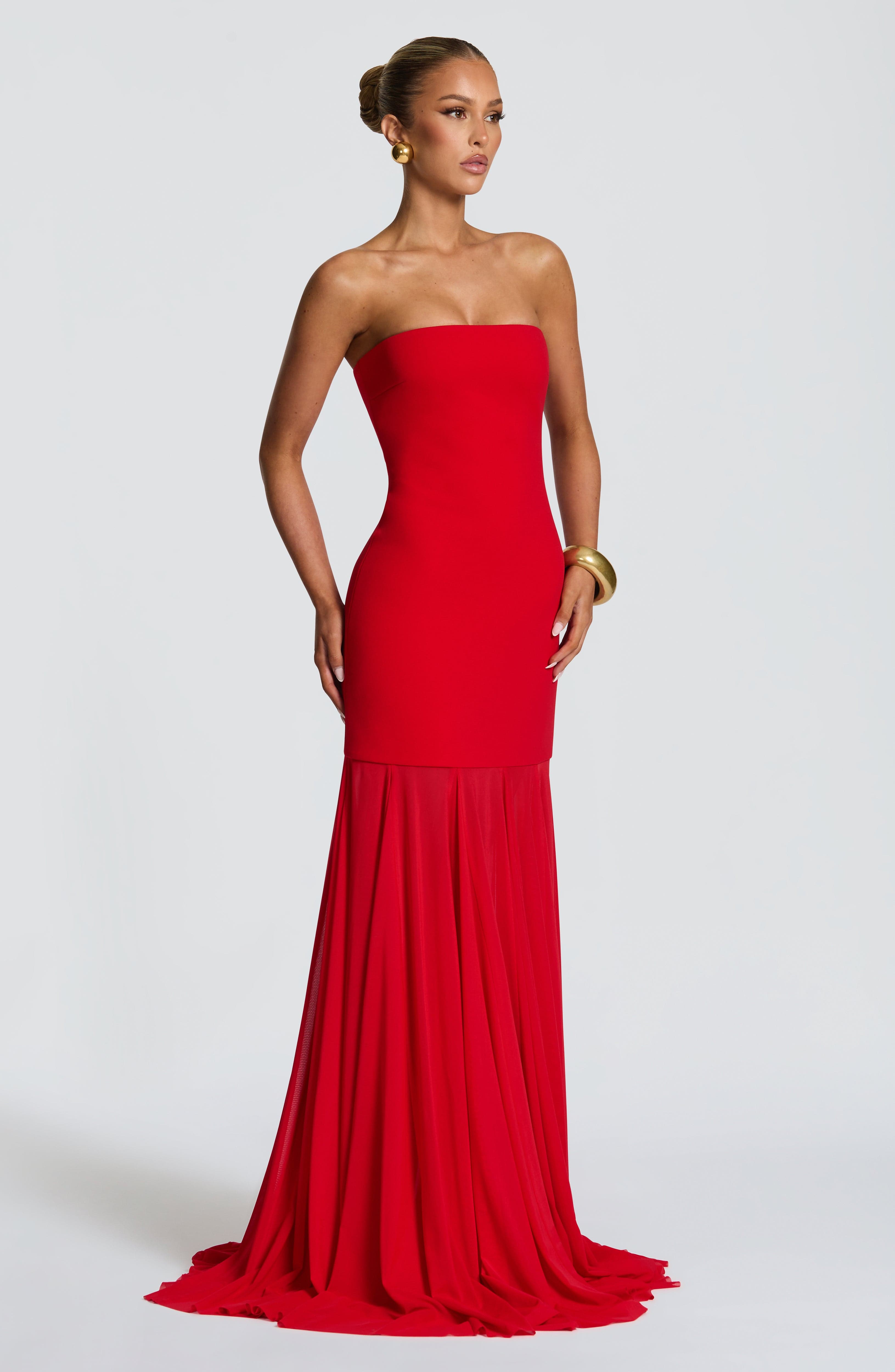 Merritt Maxikleid - Rot