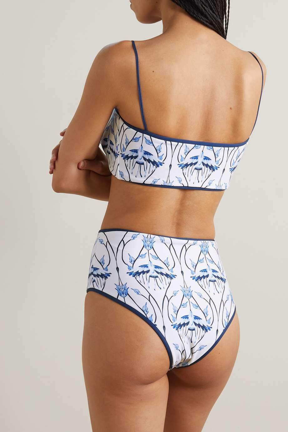 Miriam Printed Three-Piece Bikini Set