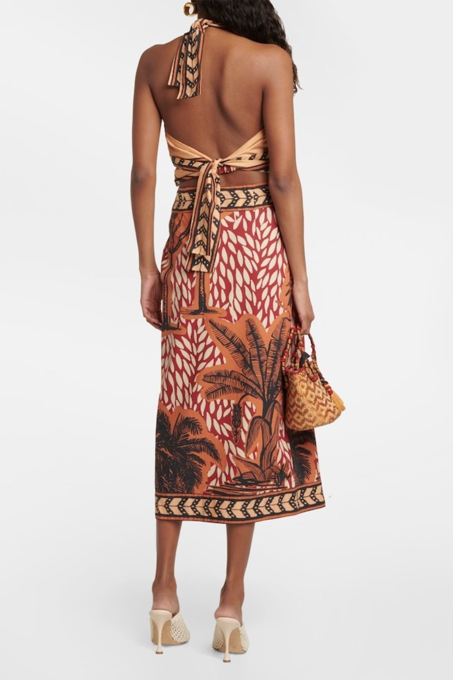 Moira Printed Three-Piece Bikini Set