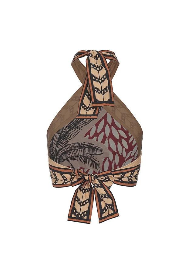 Moira Printed Three-Piece Bikini Set