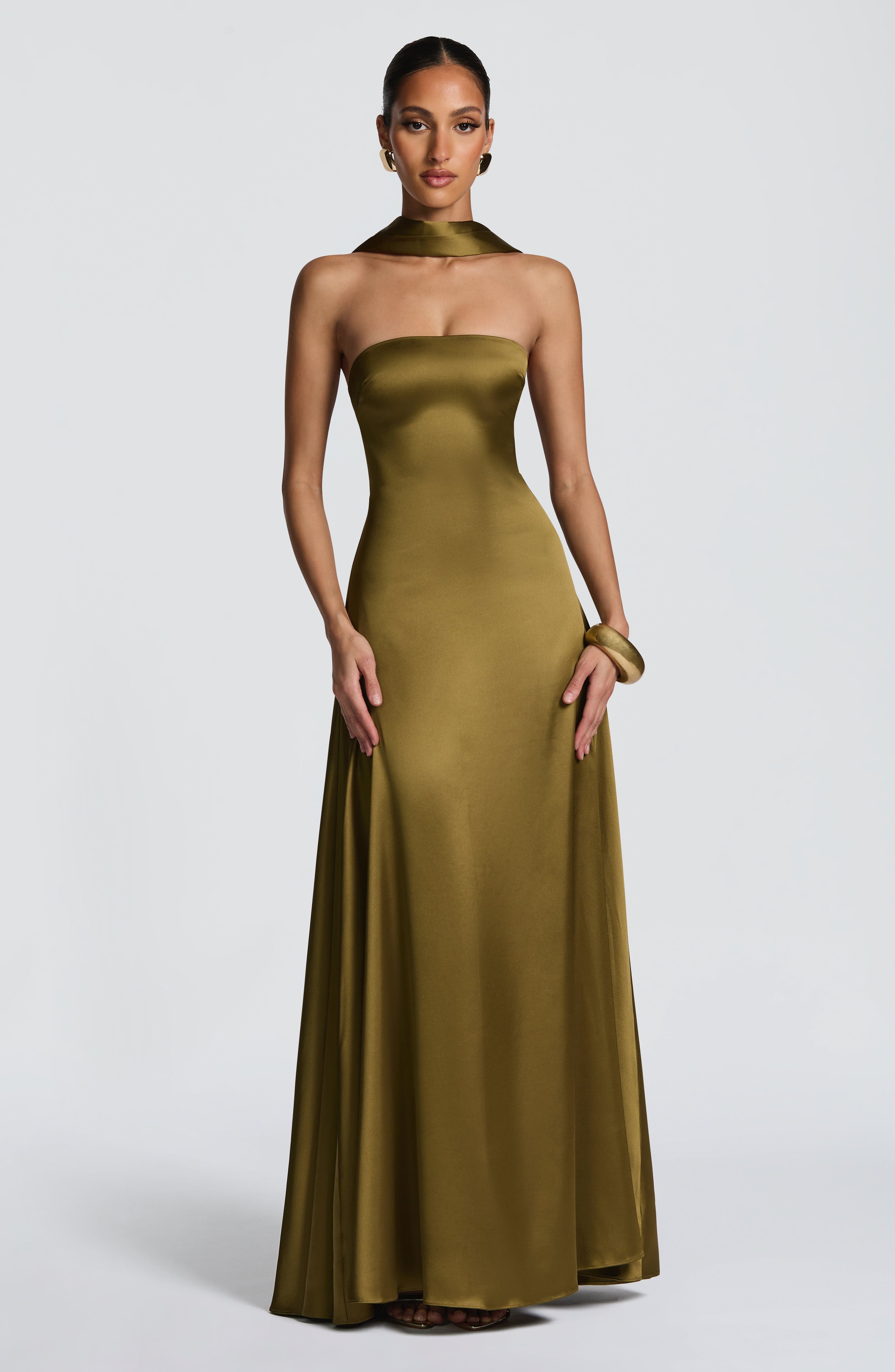 Morven Maxi Dress - Dark Olive Green