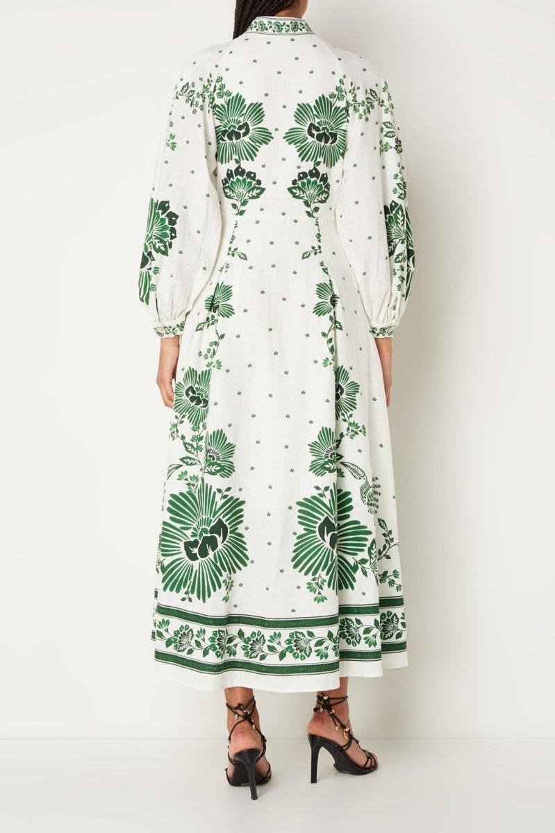Nalin Printed Long Blouse Dress