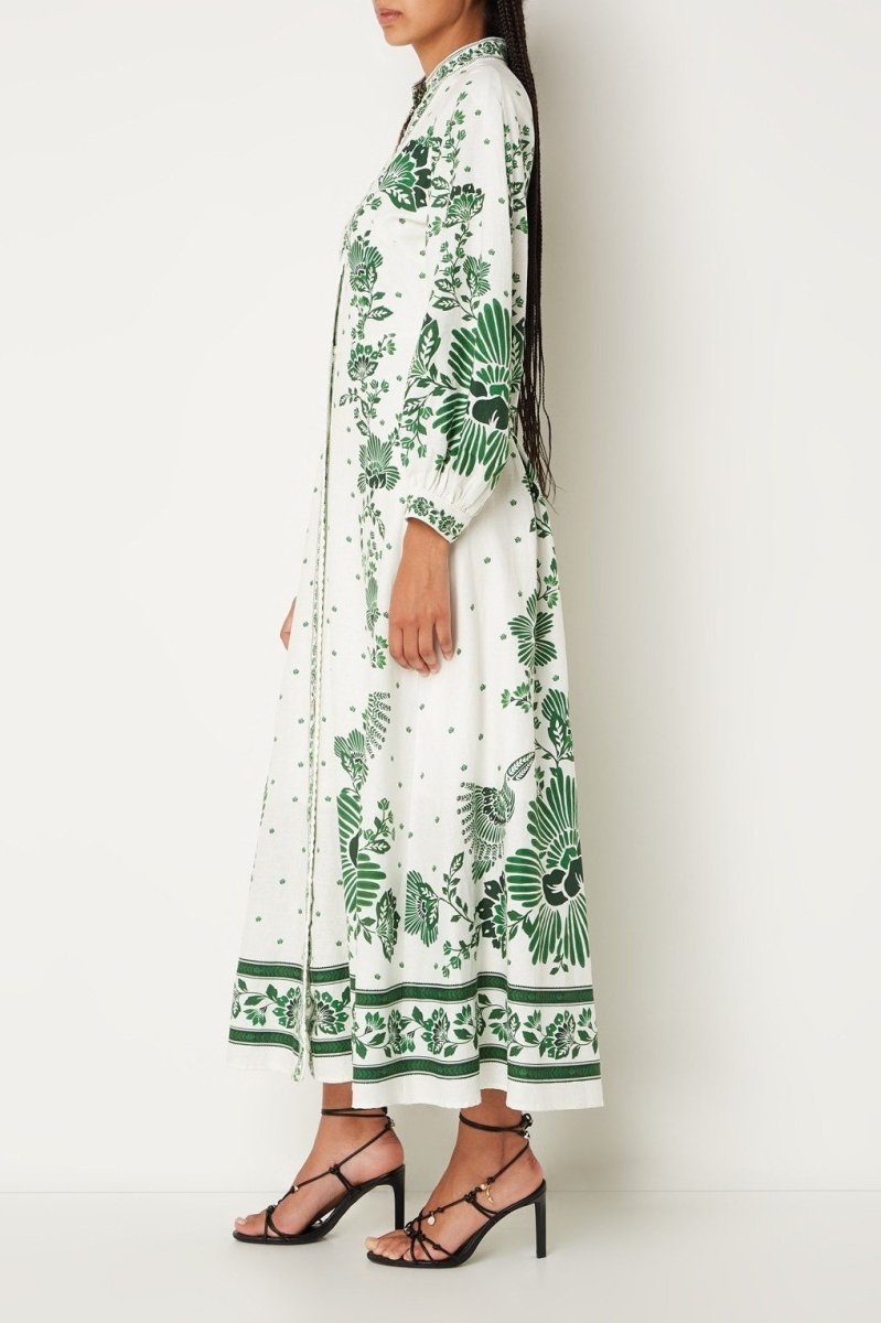 Nalin Printed Long Blouse Dress