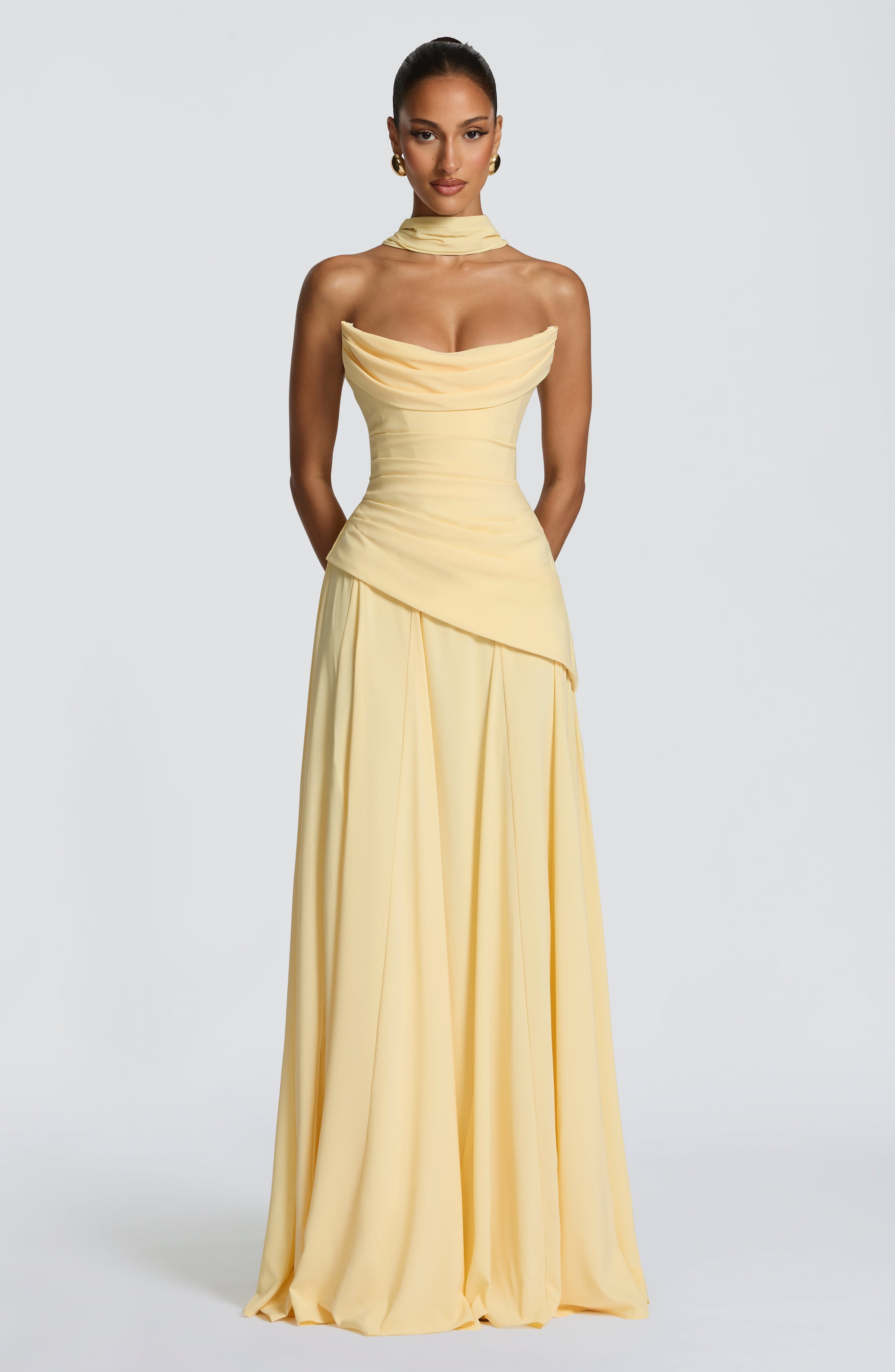Patricia Maxi Elbise - Limon
