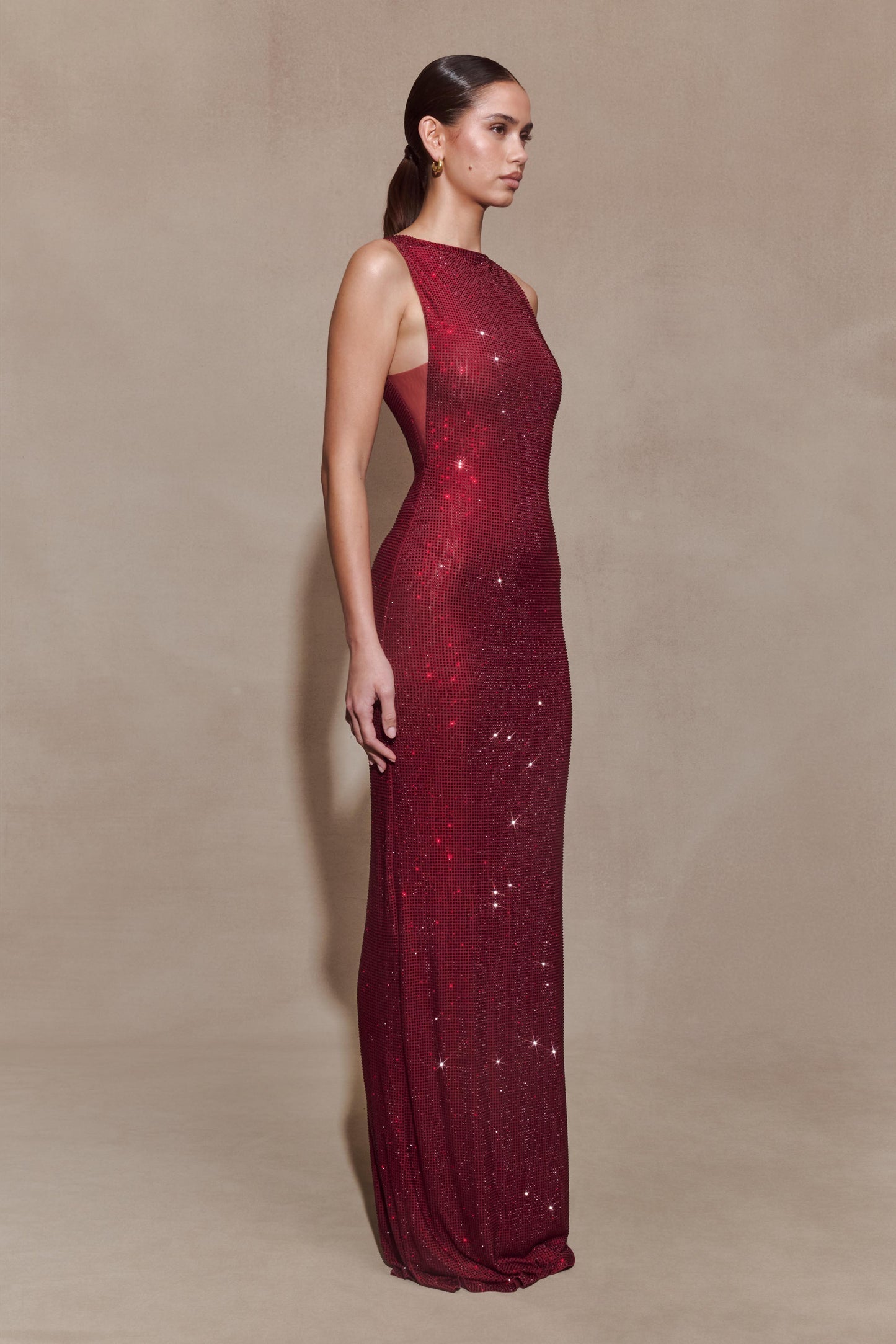 Rosalie Maxi Elbise -Kırmızı