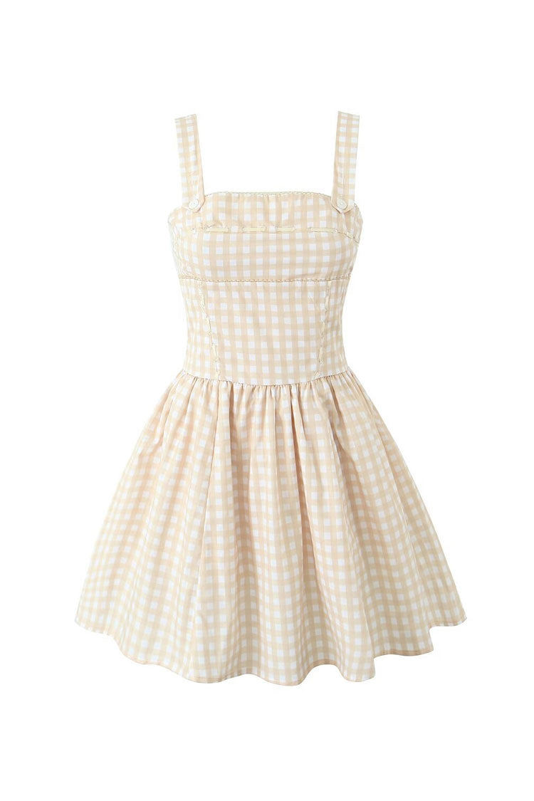 Retro Contrast Flare Mini Dress