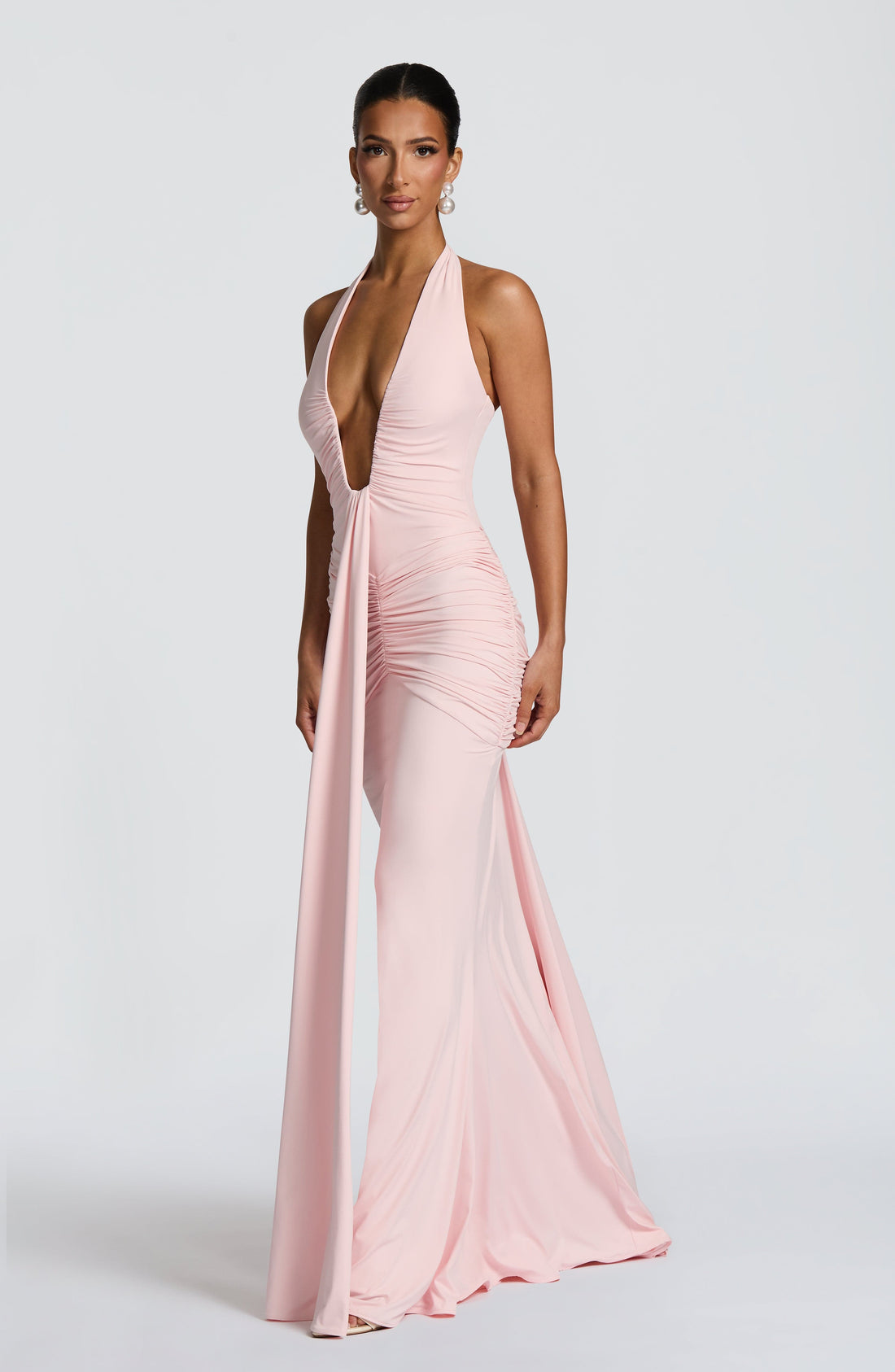 Rosetta Maxi Elbise - Pembe