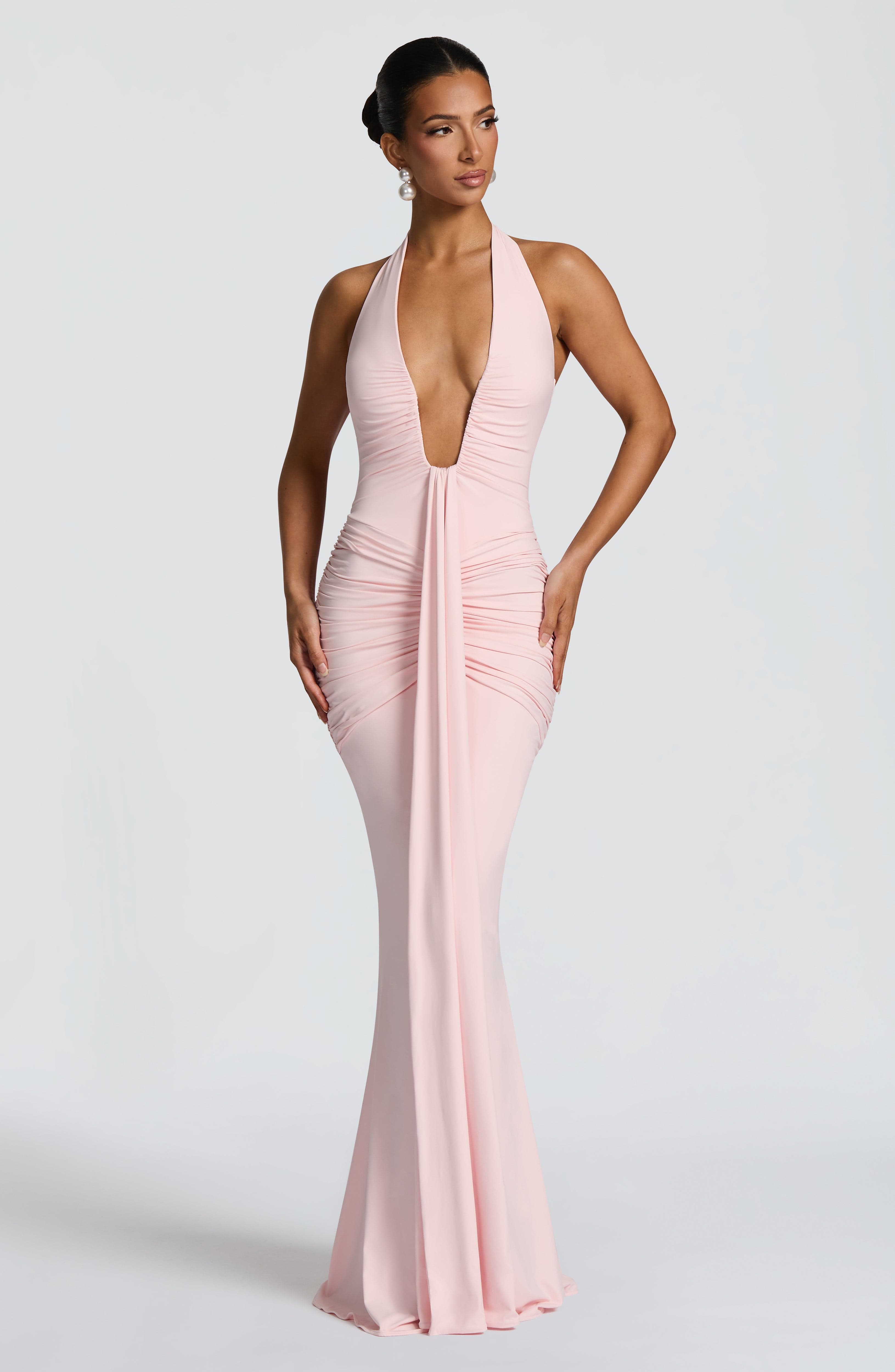 Rosetta Maxi Elbise - Pembe