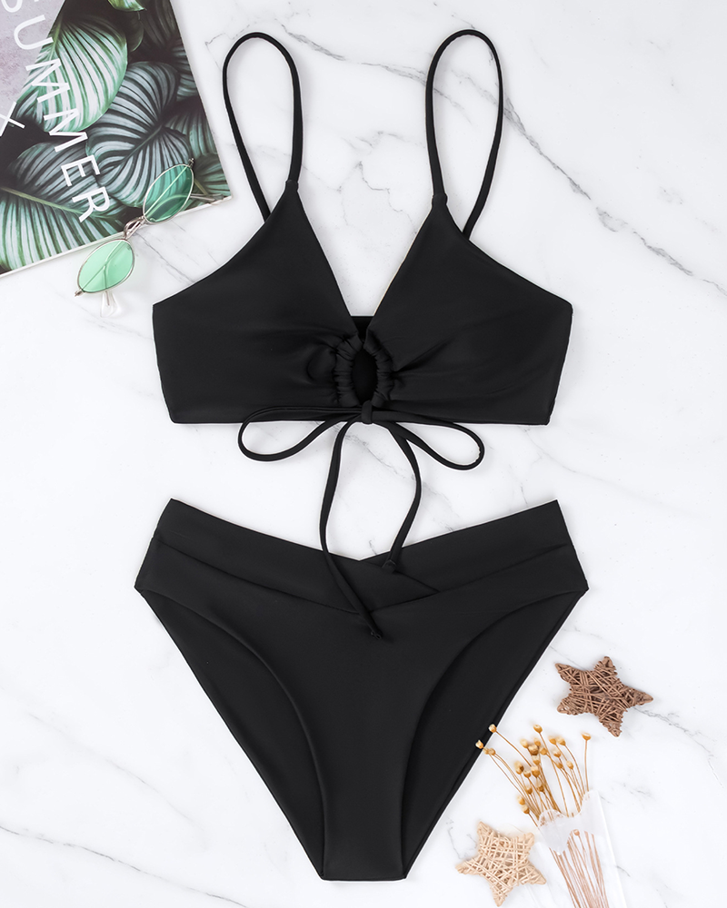 Kadın Cheeky V Kesim Bikini Takımı