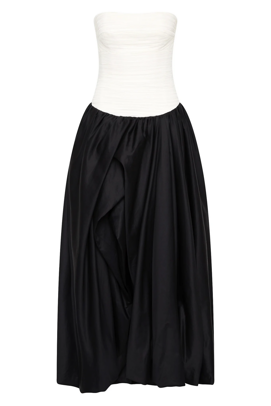 Aje Violette Ballonrock-Maxikleid - Schwarz-Weiß