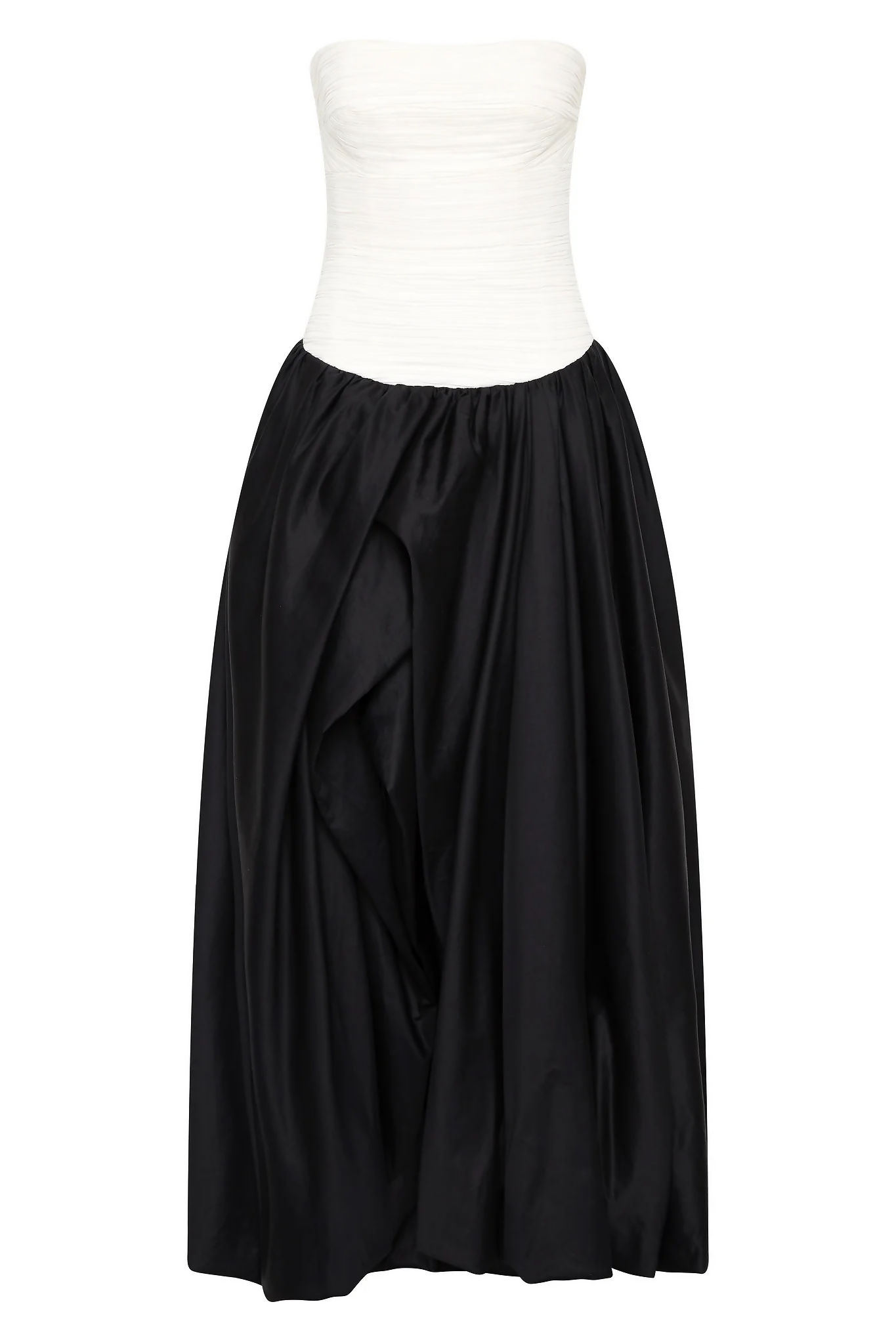 Aje Violette Ballonrock-Maxikleid - Schwarz-Weiß