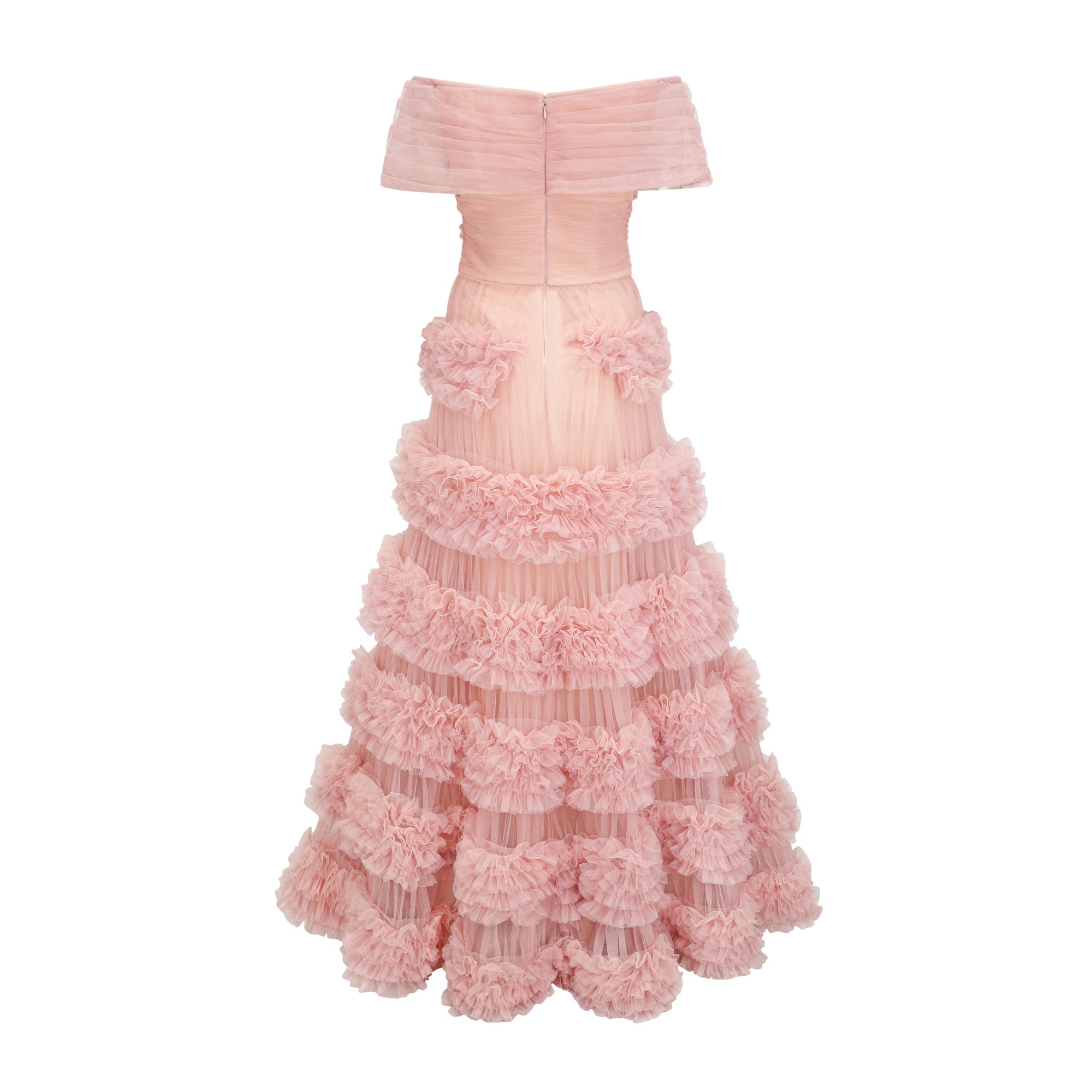 Solene Rosa Lagen-Maxikleid