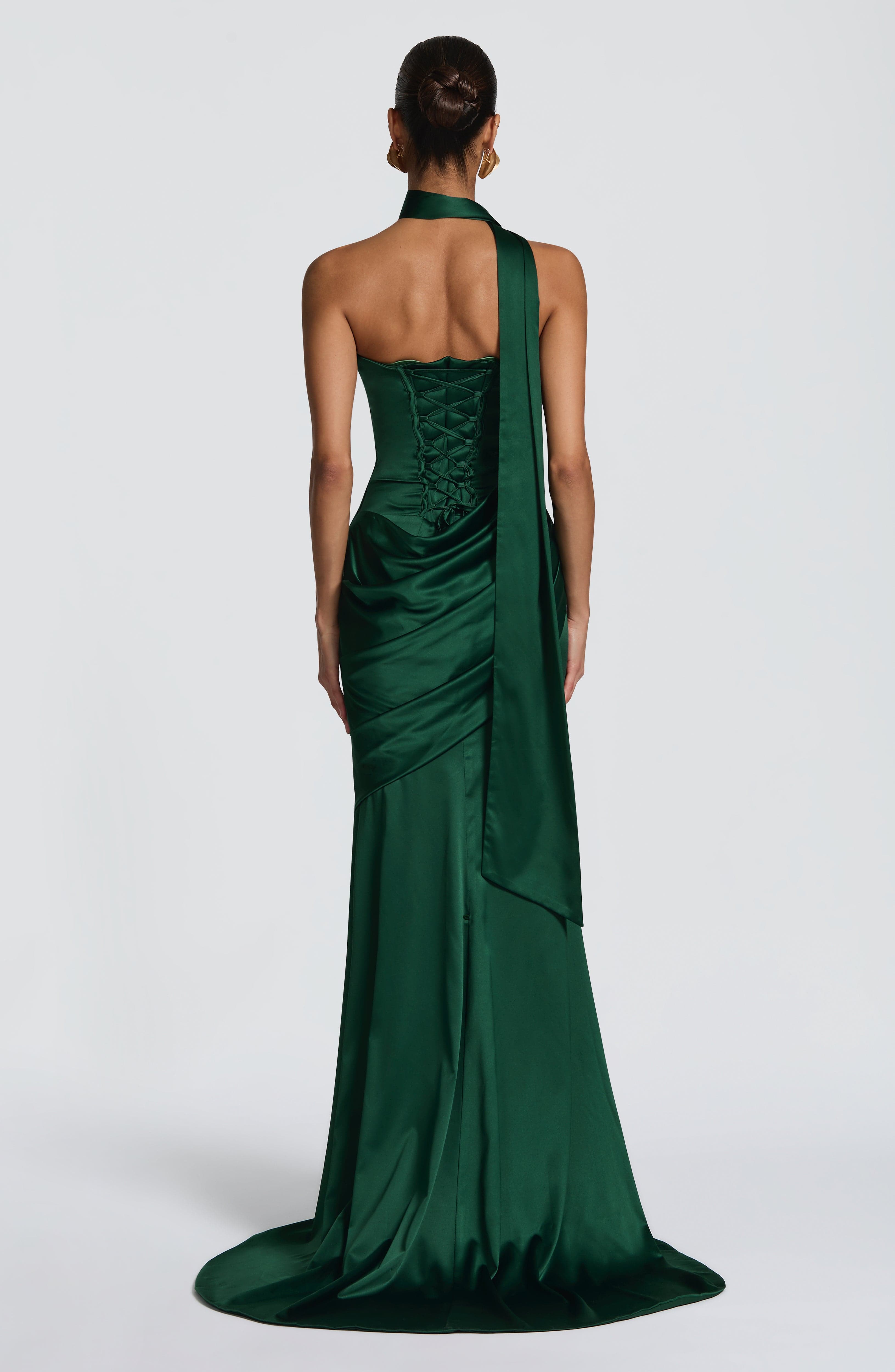 Sybil Maxikleid – Smaragdgrün
