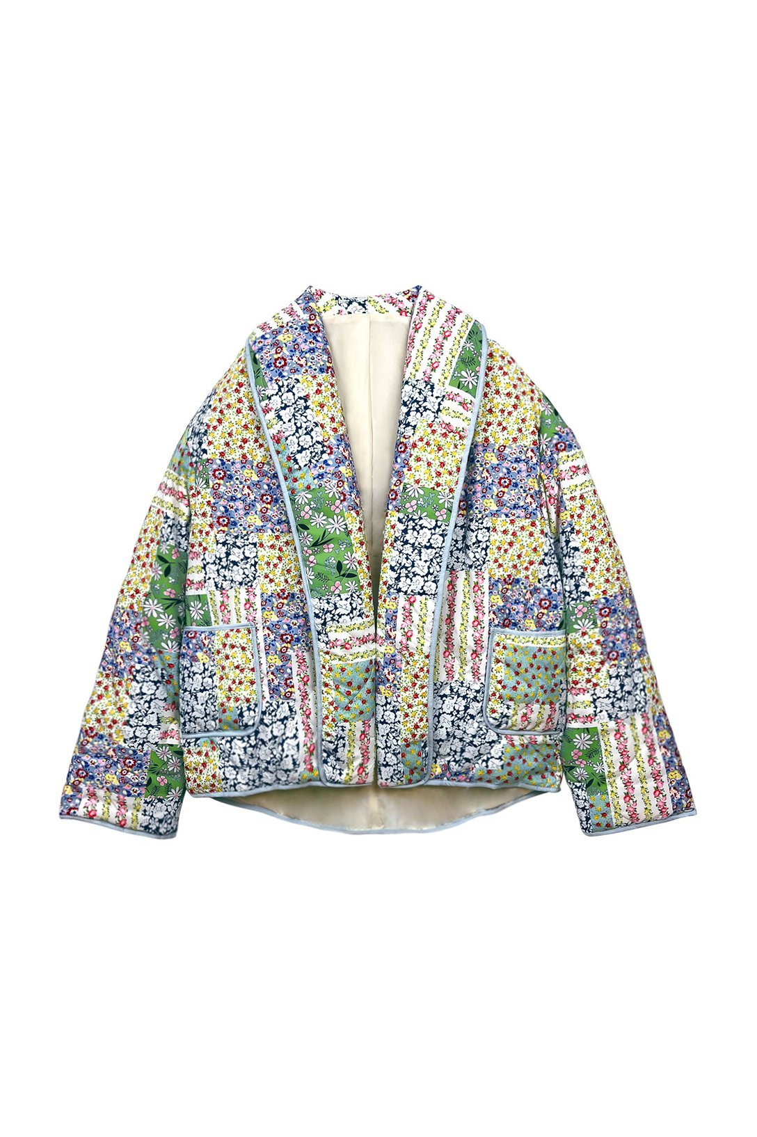 Teagan Steppjacke mit Patchwork-Blumenmuster