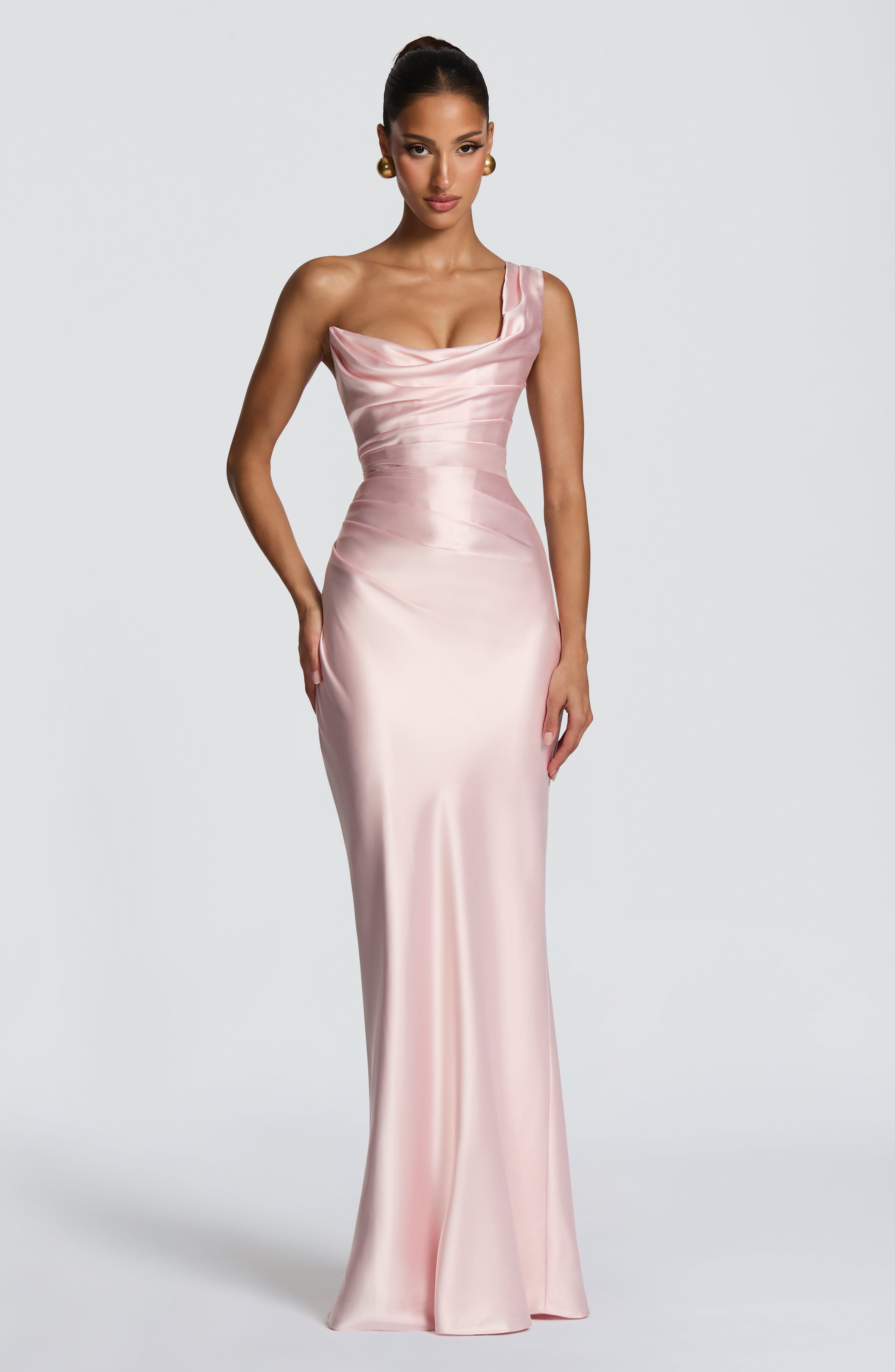Thalassa Maxi Elbise - Pembe