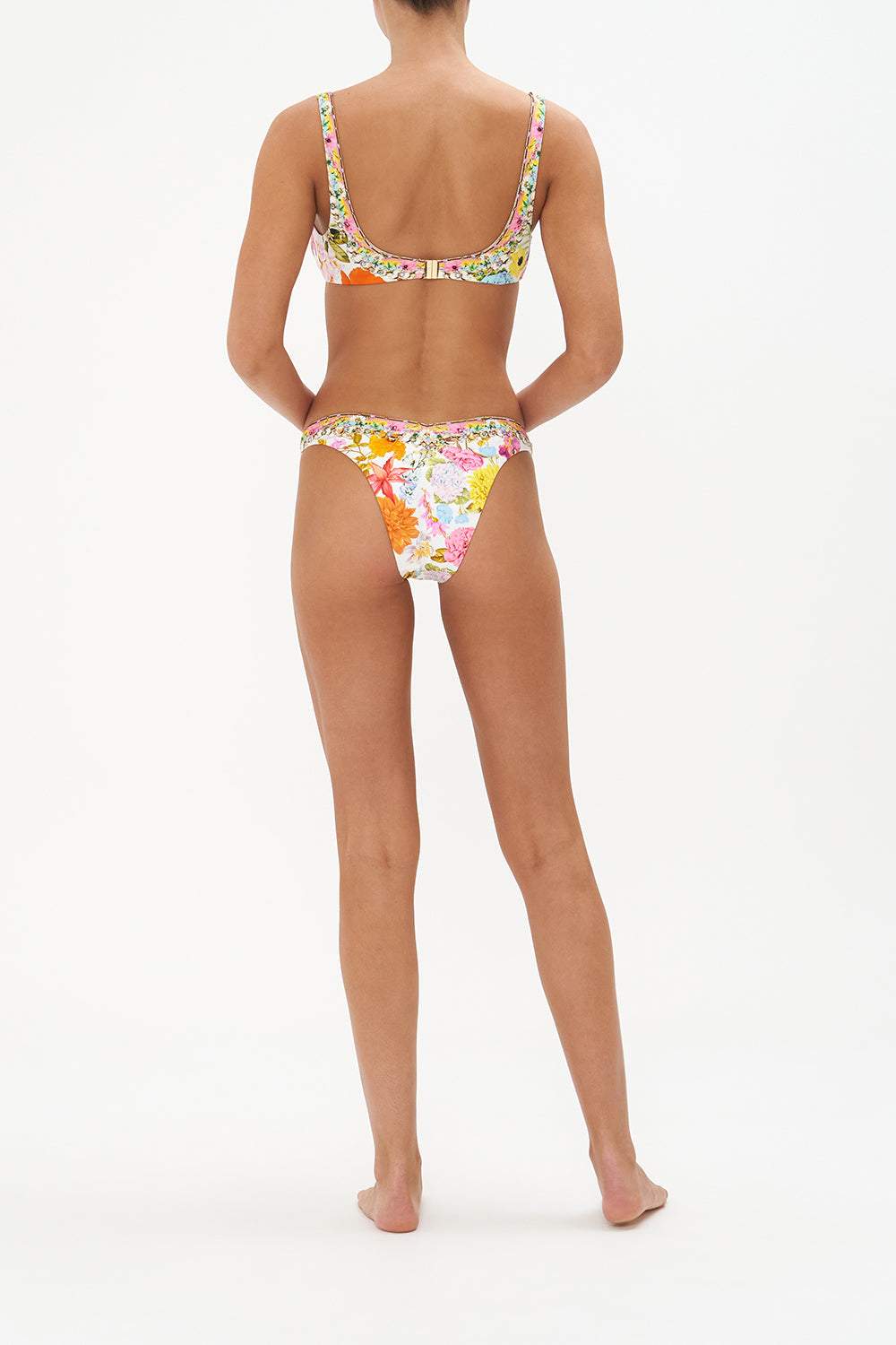 Thalia Printed Three-Piece Bikini Set