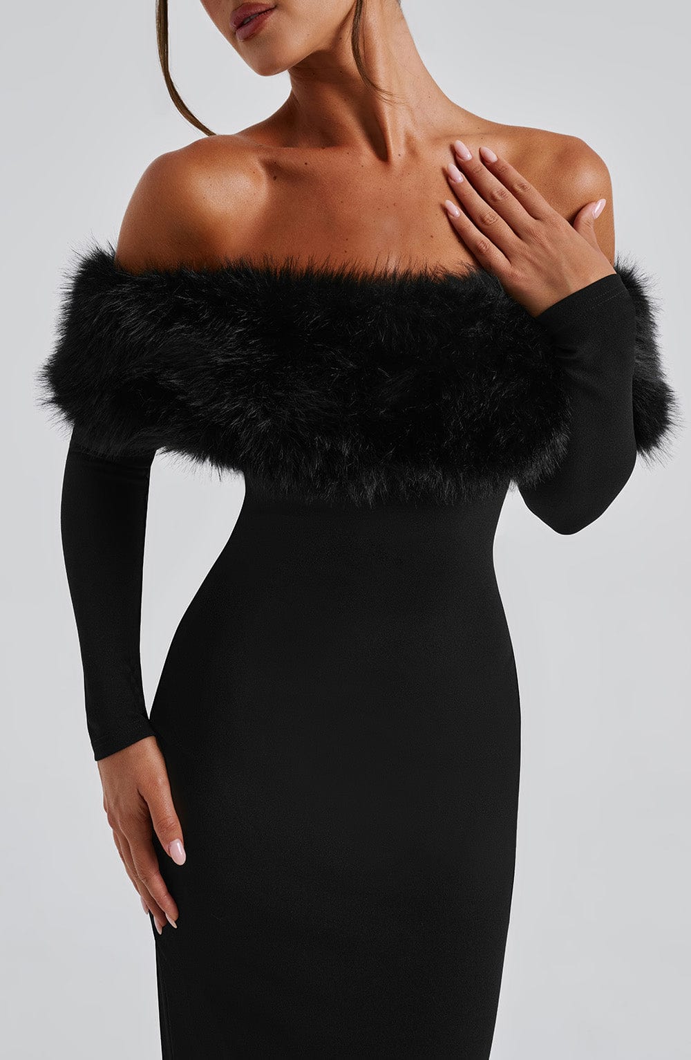 vittoria midi dress black SIR, Vittoria embroidered sheer maxi dress, Women, Black, L, Dresses, Materialmix