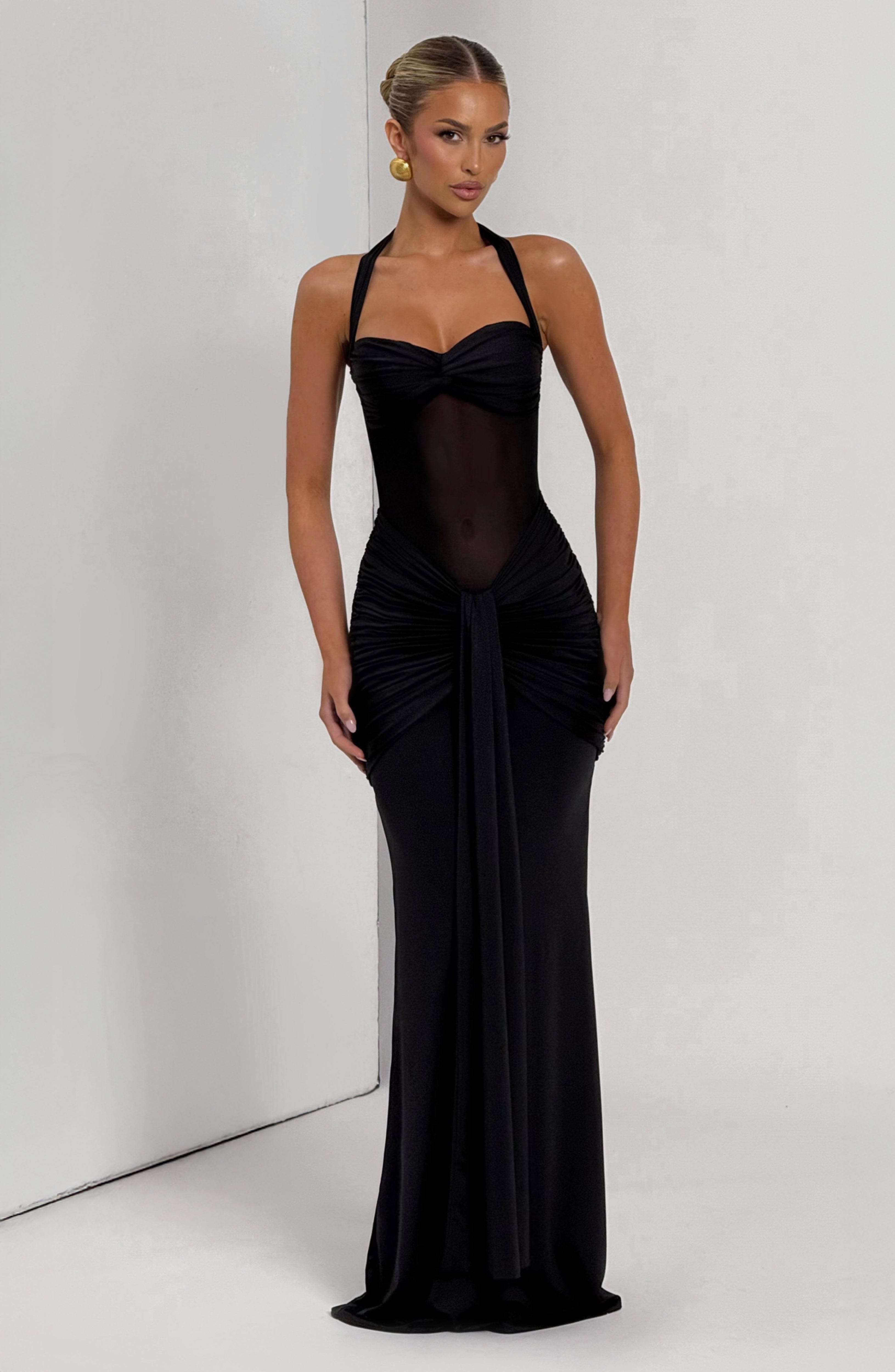Vixen Maxi Elbise - Siyah