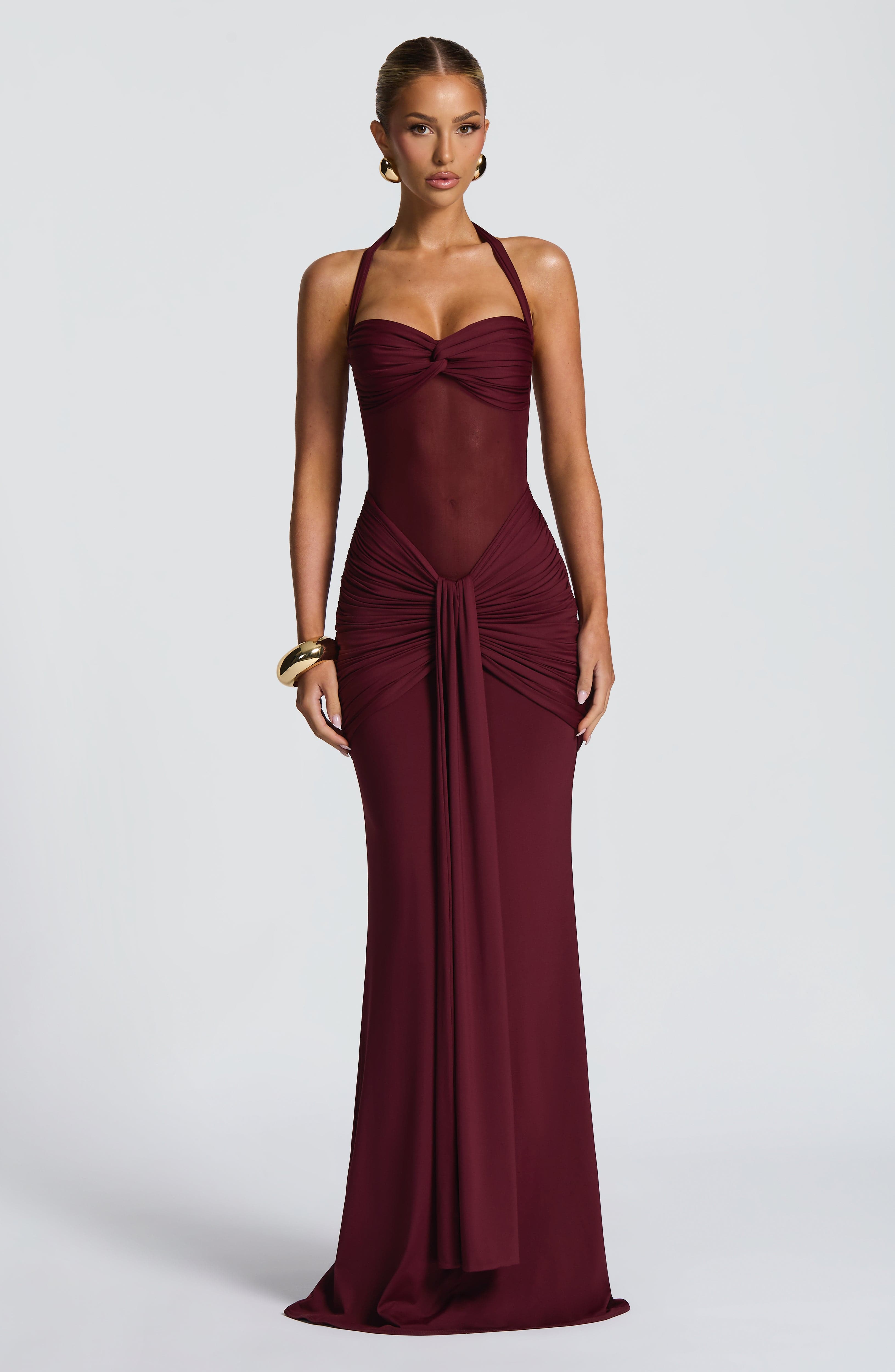 Vixen Maxi Elbise - Kiraz
