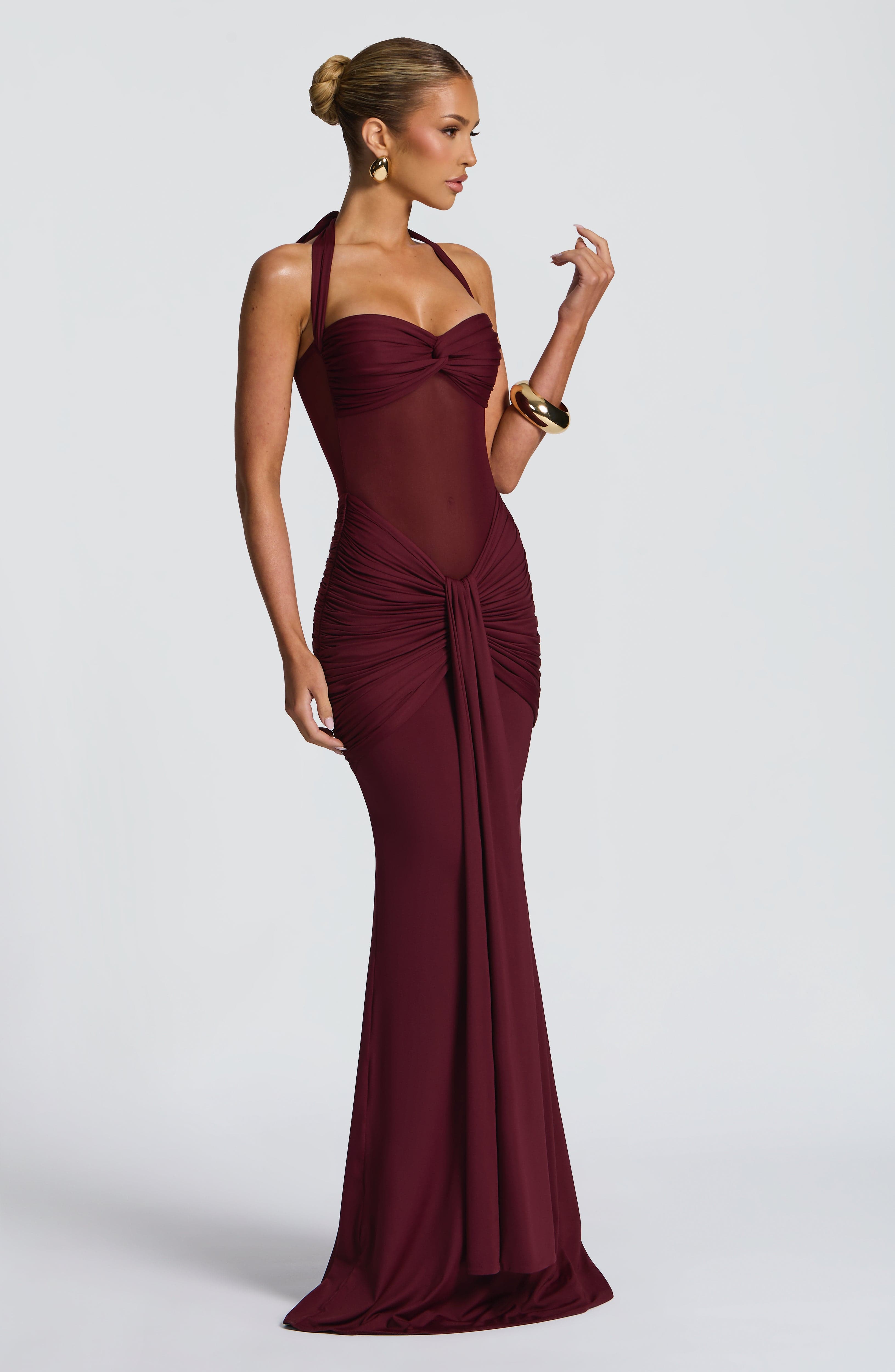 Vixen Maxi Elbise - Kiraz