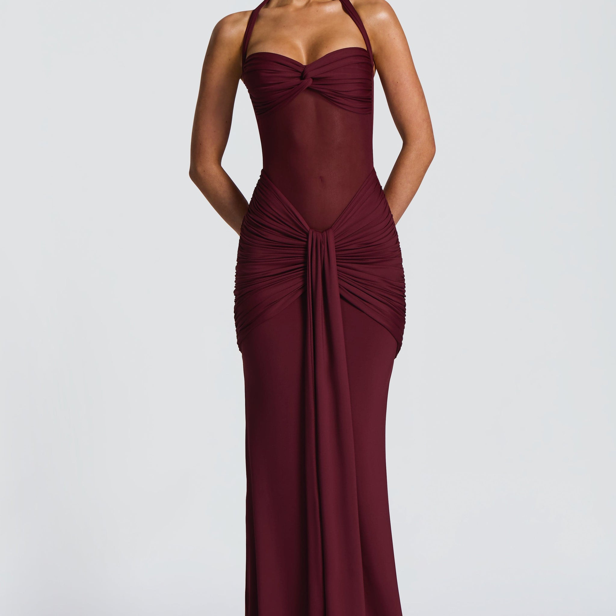 Vixen Maxi Elbise - Kiraz