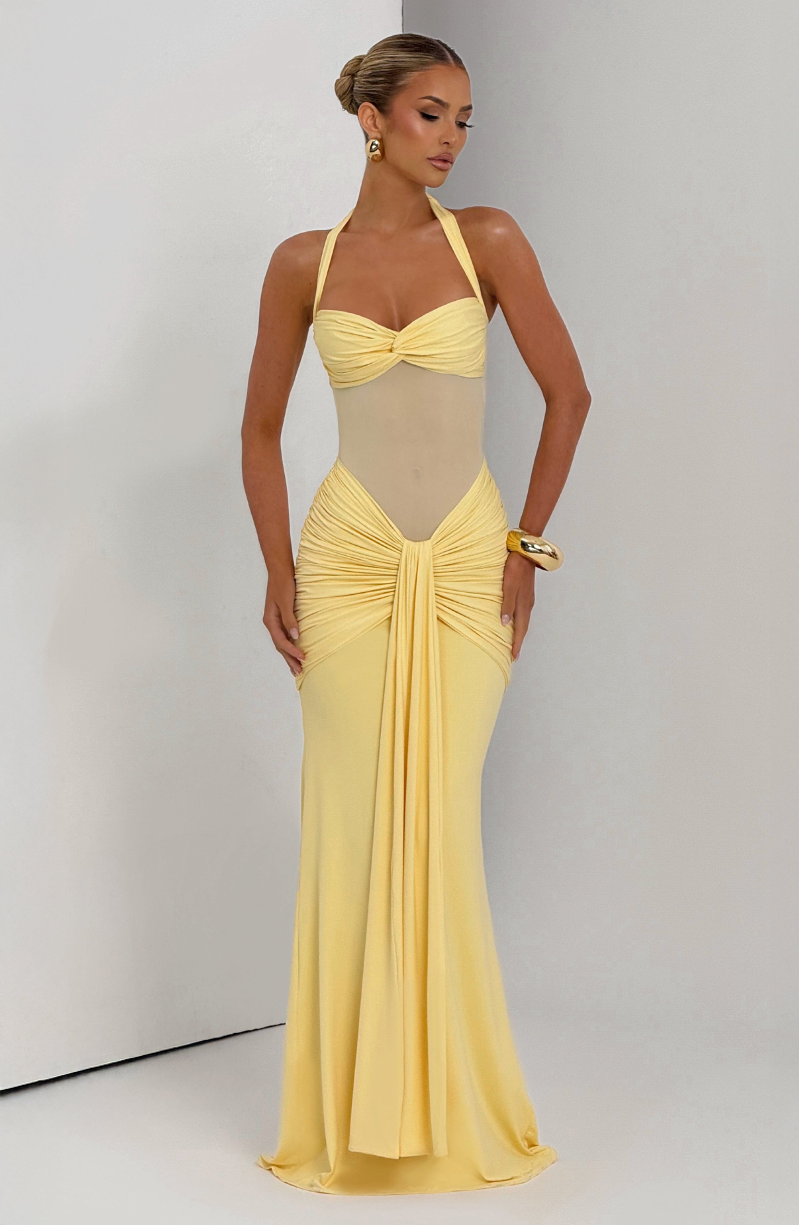 Vixen Maxi Elbise - Limon Sarısı