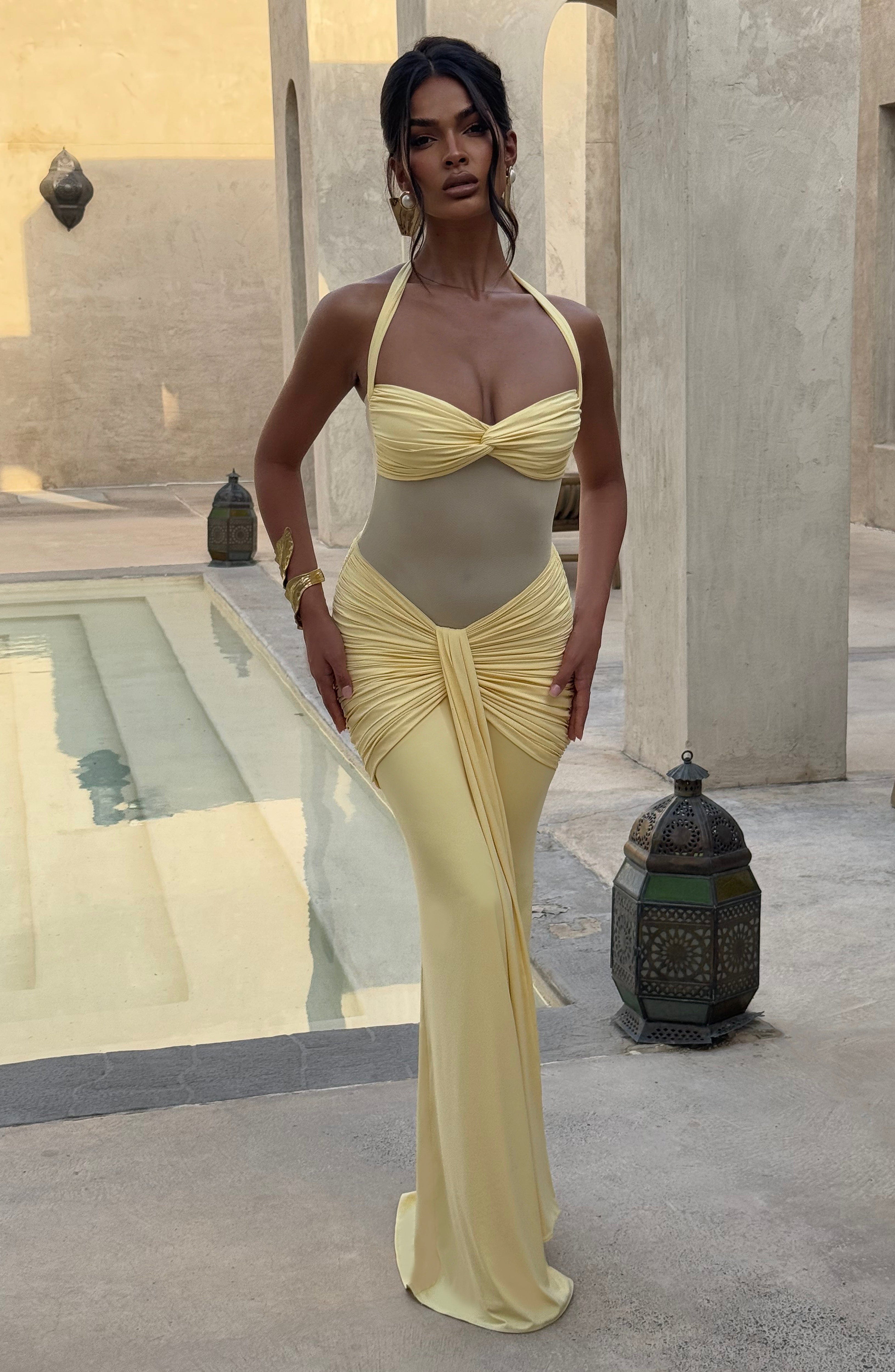 Vixen Maxi Elbise - Limon Sarısı