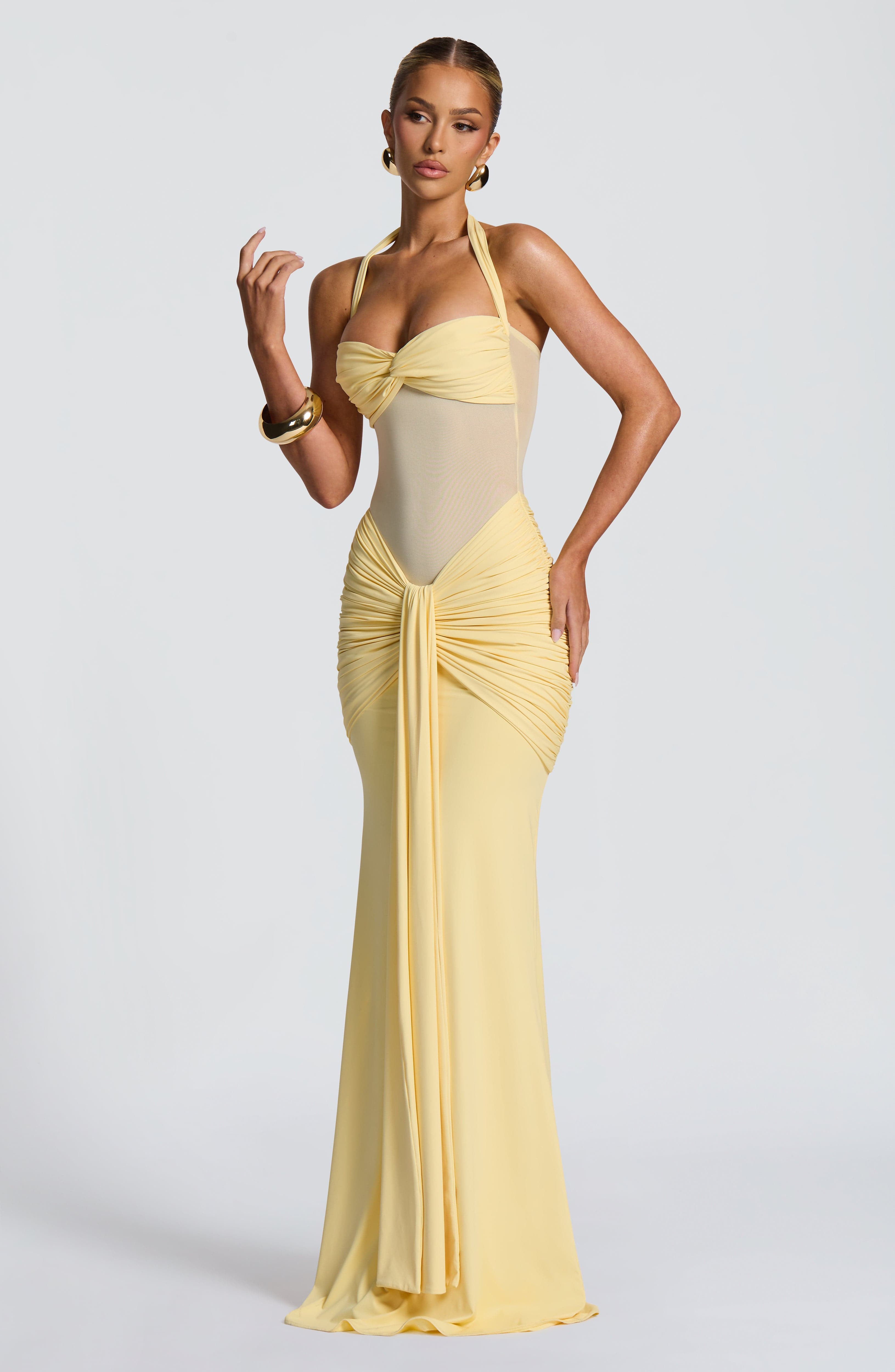 Vixen Maxi Elbise - Limon Sarısı