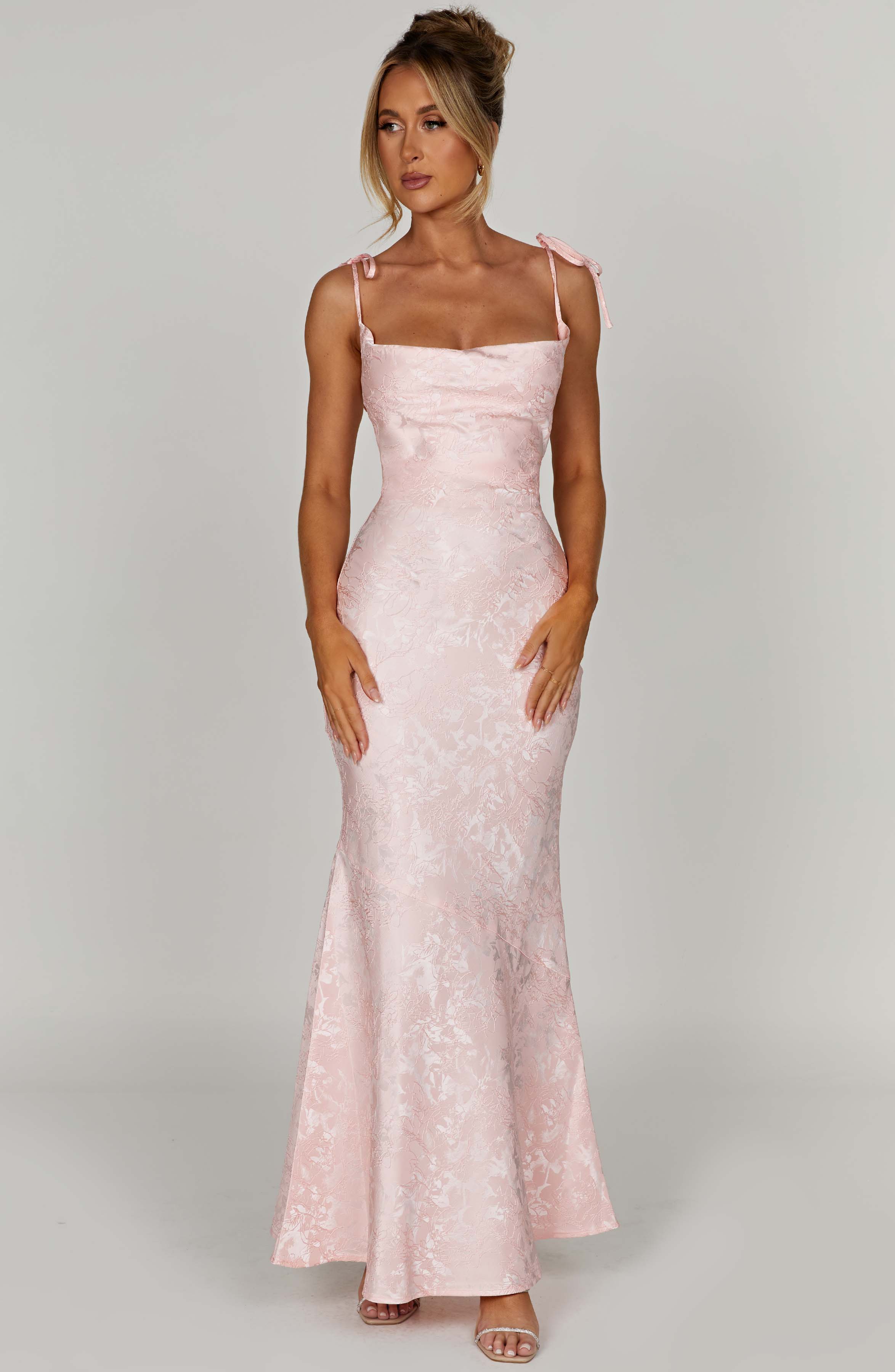 Whitney Maxi Elbise - Pembe