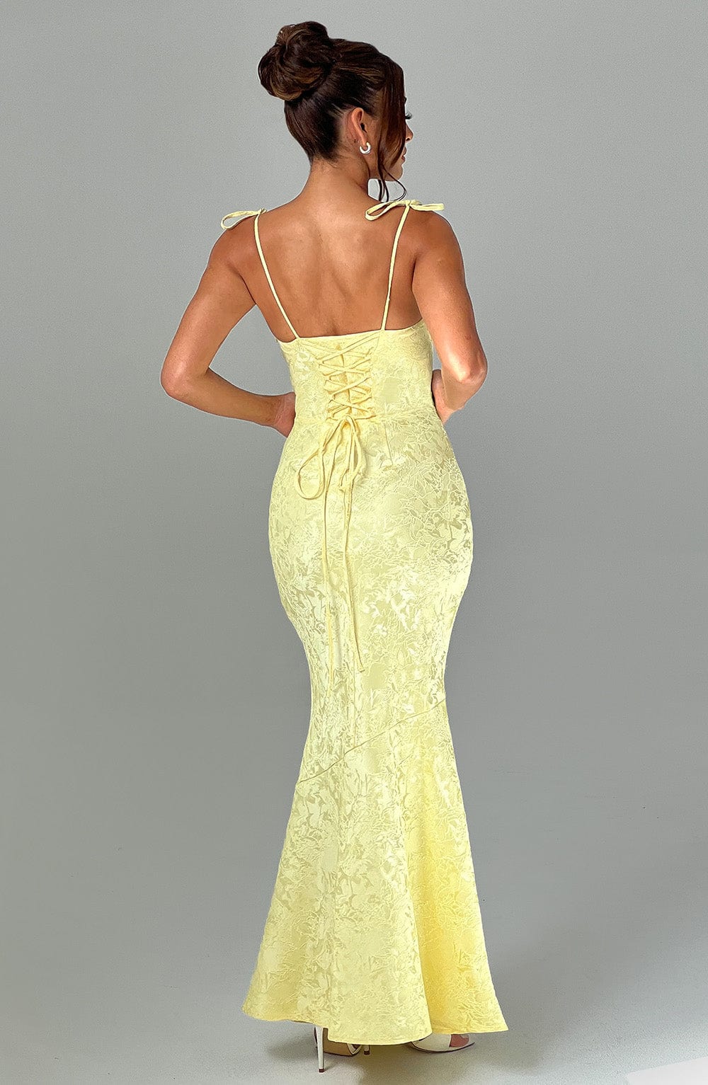 Whitney Maxi Elbise - Limon Sarısı