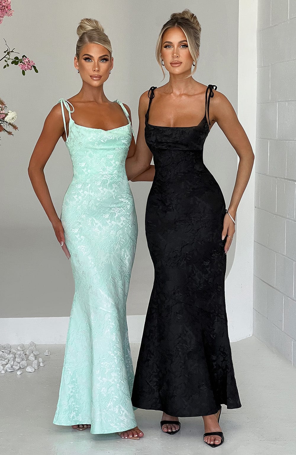 Whitney Maxi Elbise - Nane Yeşili
