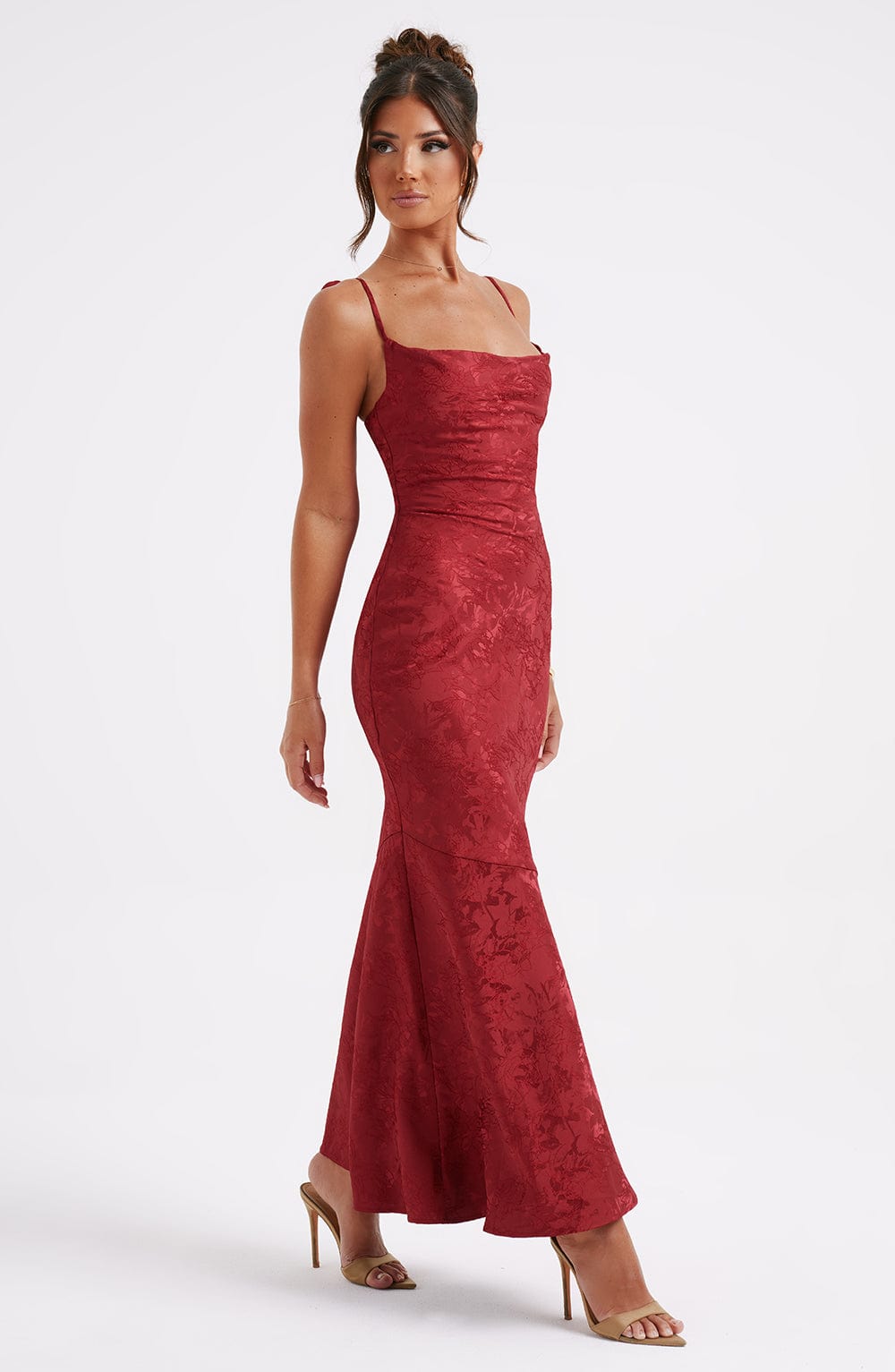 Whitney Maxi Elbise - Kırmızı