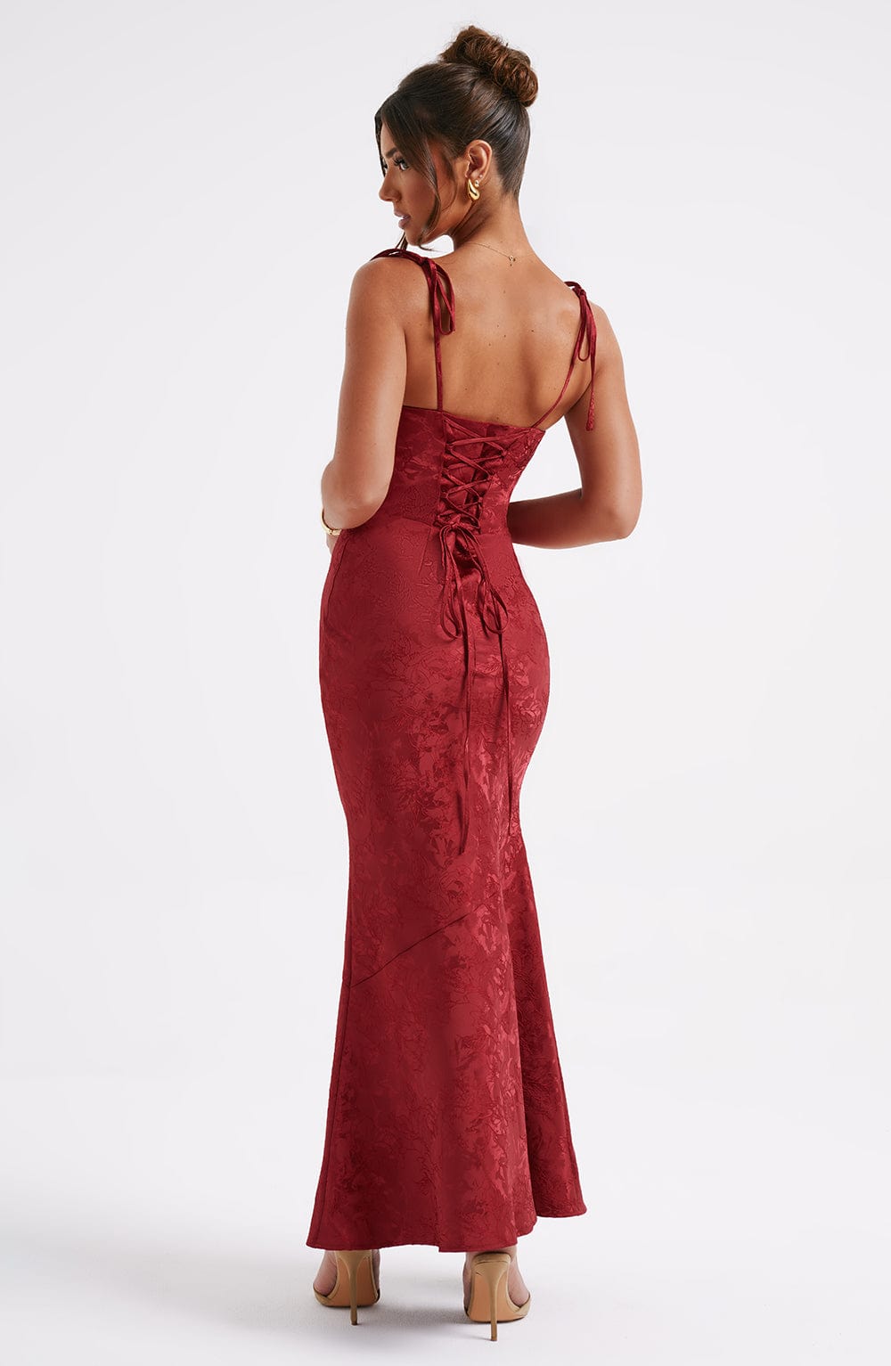 Whitney Maxi Elbise - Kırmızı