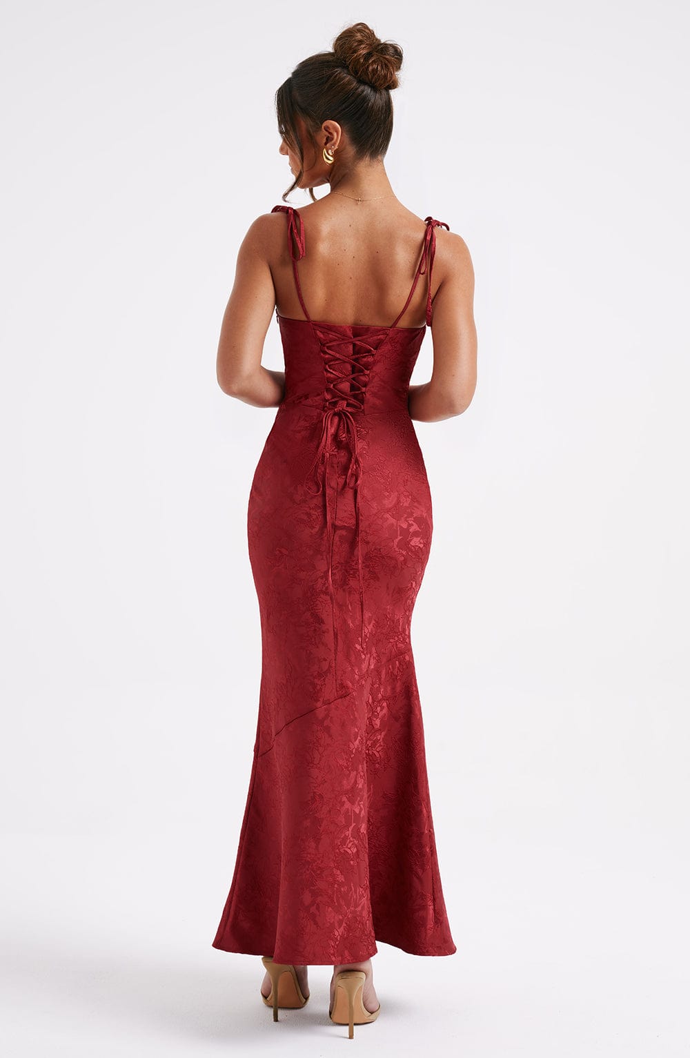 Whitney Maxi Elbise - Kırmızı