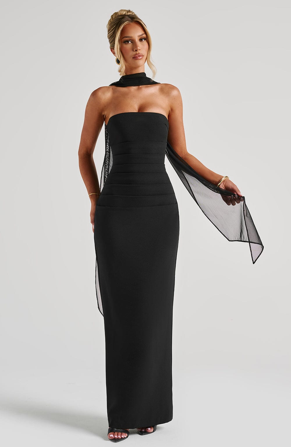 Yulia Maxikleid - Schwarz
