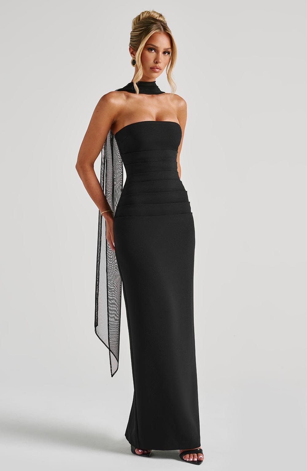Yulia Maxikleid - Schwarz