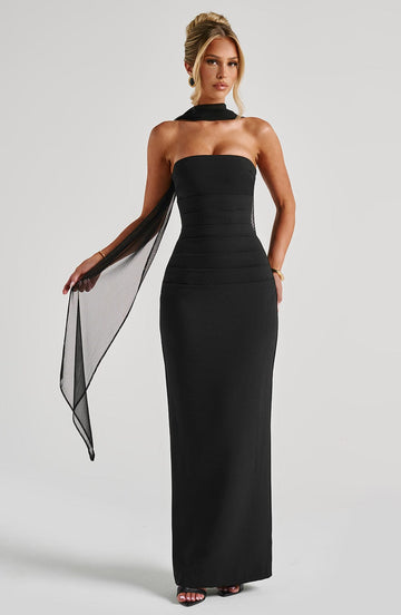Yulia Maxikleid - Schwarz