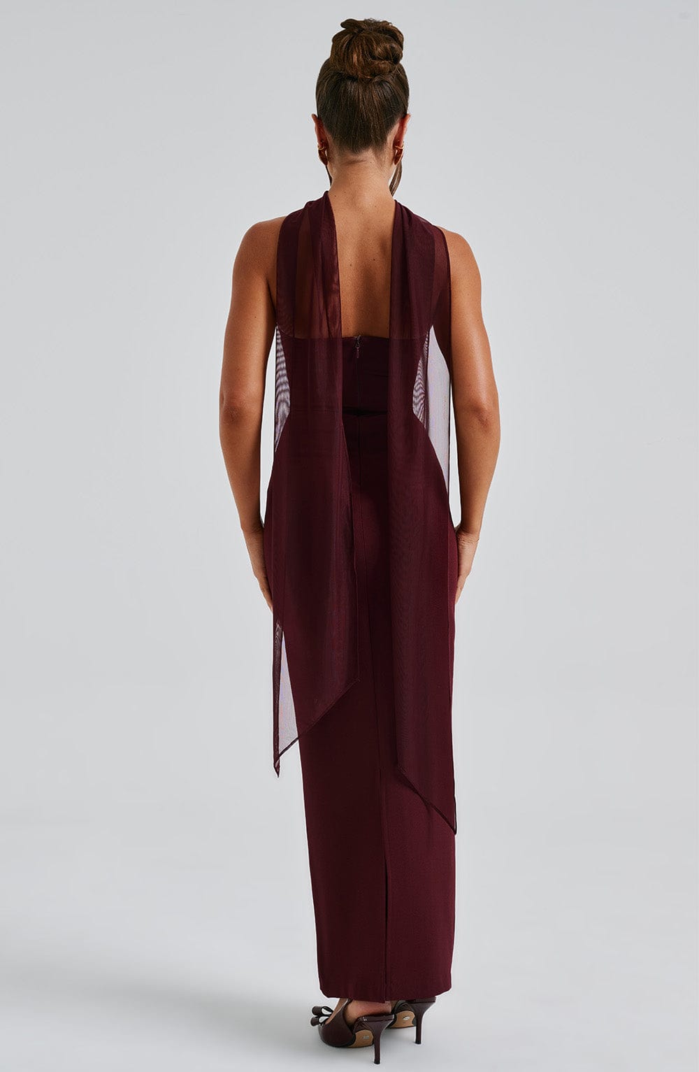 Yulia Maxikleid - Burgunderrot
